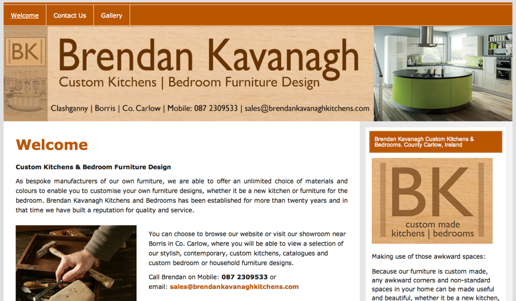 Brendan Kavanagh Kitchens, Carlow, Waterford, Wexford, Kilkenny, Dublin.