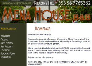 B&B, kilkenny, mena house