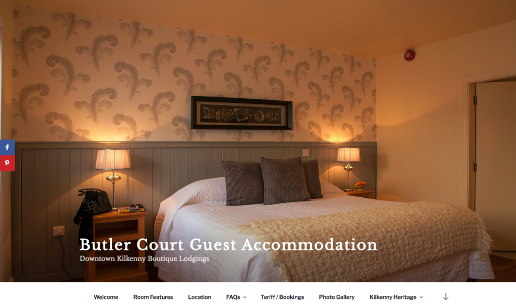 butler court guest accommodation, downtown kilkenny,